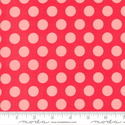 Scarlet Red Dots 108" fabric by Moda, 108008 13, Favorite Things