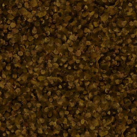 Walnut Brown Dabble Paint Drops 118" fabric by Oasis, 18-64506