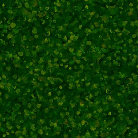 Dark Green Dabble Paint Drops 118" fabric by Oasis Fabrics, 18-64512