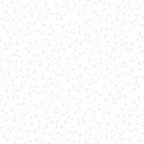White Leaf Vine 44" fabric by Quilting Treasures, 21520-Z, tone on tone, Quilting Illusions