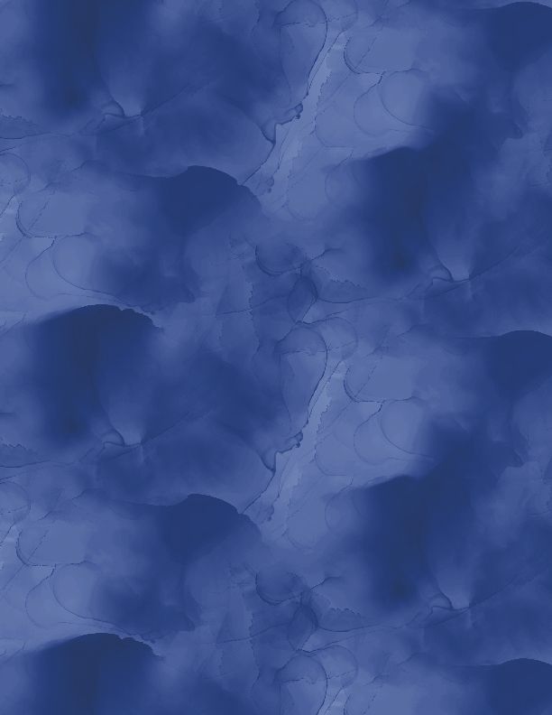 Navy Blue Watercolor 108" fabric by Wilmington, 3721-449