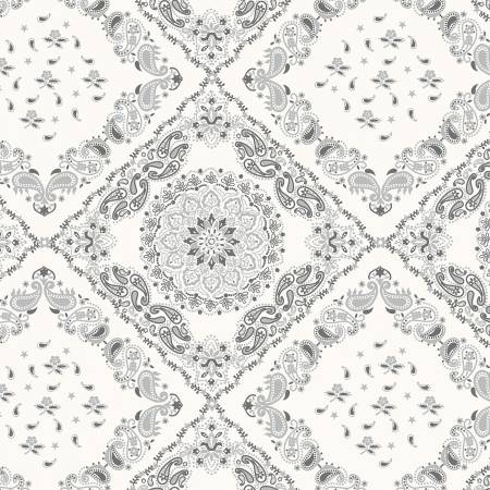 Ivory Bandana 108" fabric by Windham, 53188W-3