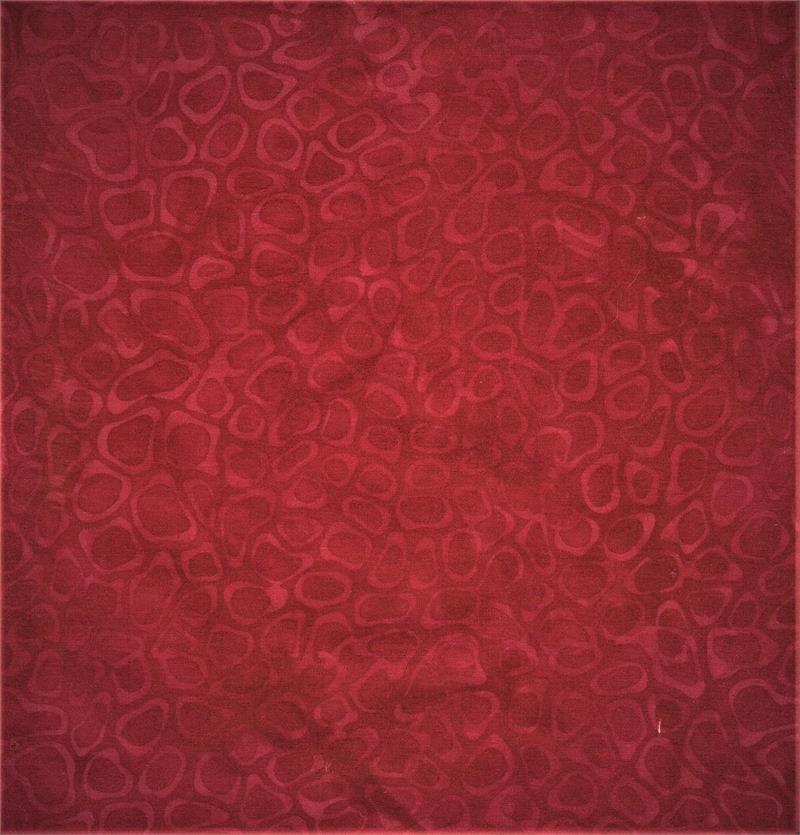 Red Geometric 44" batik by Batik Textiles, 5364