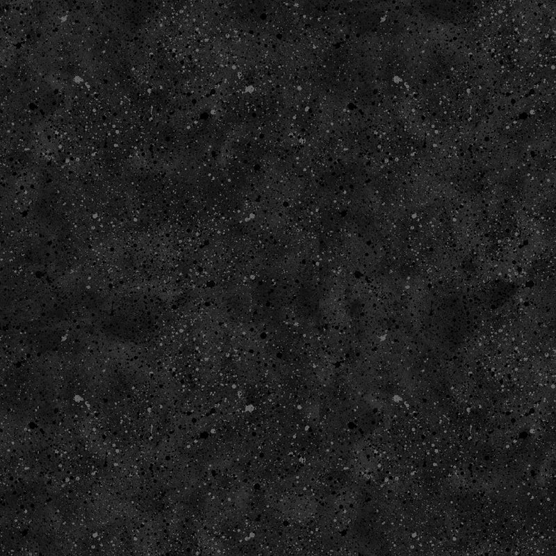 Black Spatter Texture 108" fabric by Wilmington, 7127-999 – Rockin