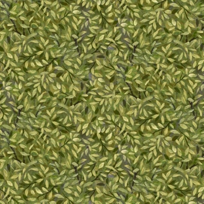 Great Plains green leaves 44" fabric by Quilting Treasures, 28605-G