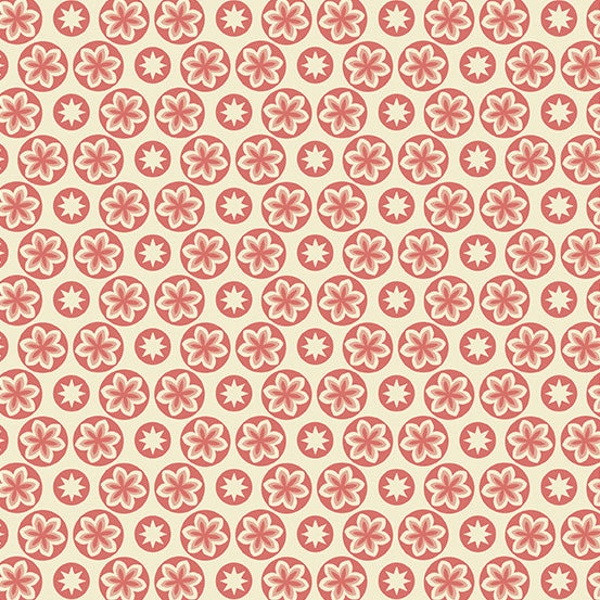 Camelia Starfruit 44" fabric by Andover, A-597-LE, Cocoa Pink