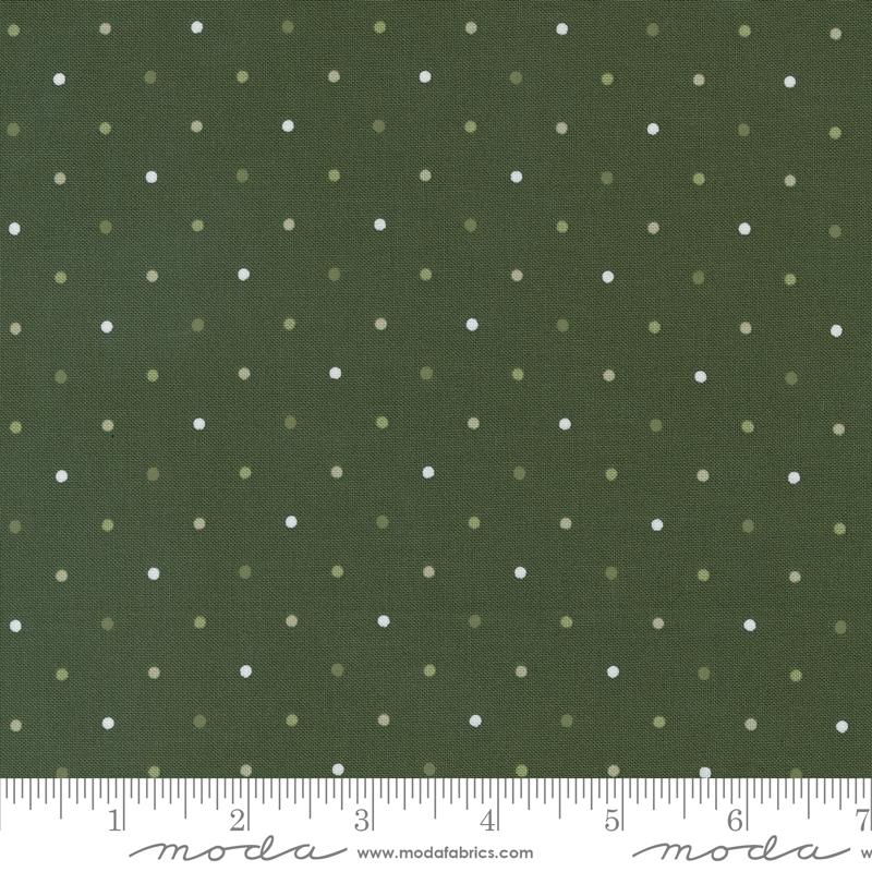 Forest Green Magic Dot 108" fabric by Moda, 108026 20