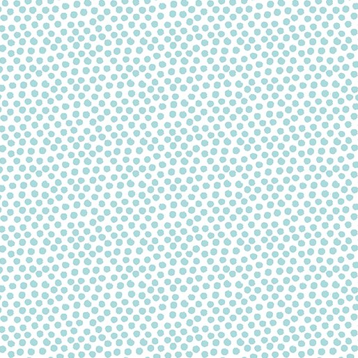 On the Dot Sky/White 44" fabric by Benartex, 9455-82, Into the Woods