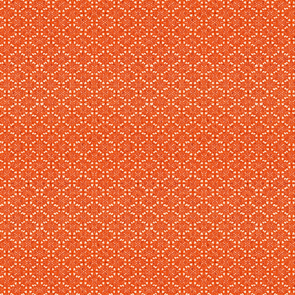 Orange Asanoha Leaves 44" fabric by Michael Miller, DDC12136-Lava, Silk Road