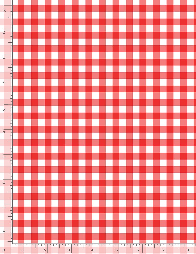 Strawberry Fields Gingham 44" fabric by Timeless Treasures, C1053