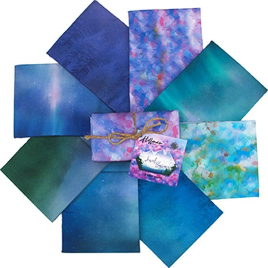 Jewel Basin’s ombré fabrics 8 Half yard cuts by Hoffman, MRJBHALF-170-meadow, McKenna Ryan