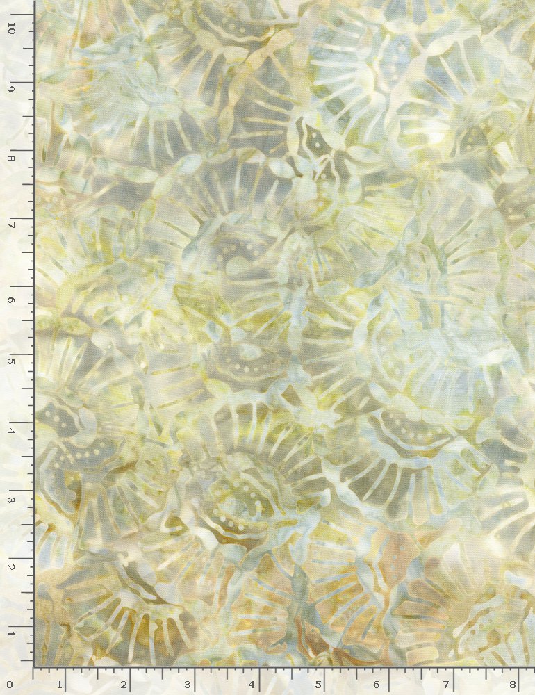 Seashell 44" batik by Timeless Treasures, B6198 Dawn