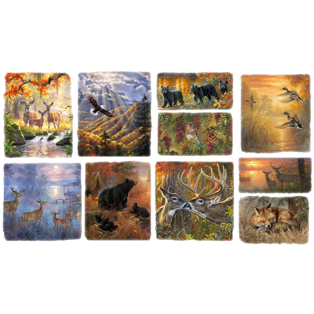 Whitetail Country 22200 Multi - Countryside Patch 44" fabric by 3 wishes