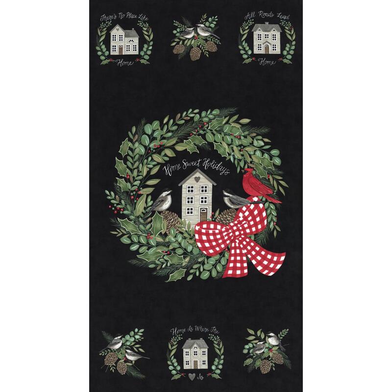Holidays at Home 24" panel by Moda, 56079 13, Deb Strain