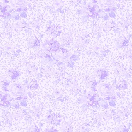 Lavender Rose Whisper 108" fabric by Benartex, 10363W-66, Eleanor Burns