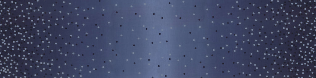 Indigo Blue Ombre Confetti 108" fabric by Moda, 11176 225