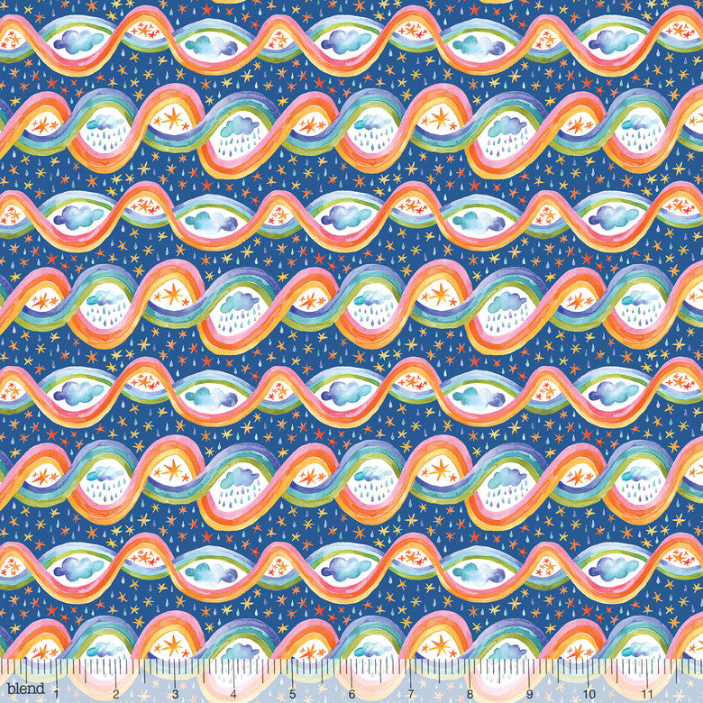 Sprinkle Twinkle Royal Blue, 44" quilt fabric, Blend Fabrics, 113.118.04.2, Happy Skies