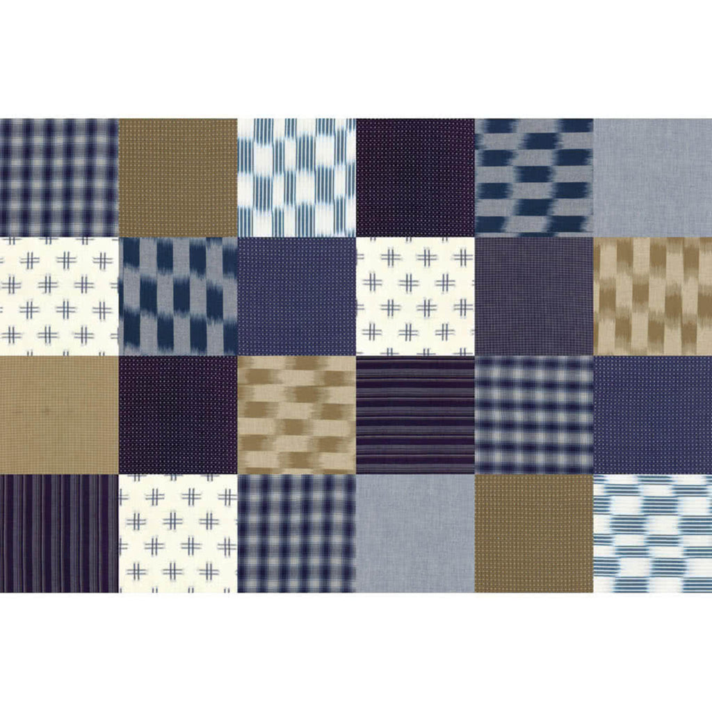 Indigo Boro Patchwork Woven 44" Fabric by Moda, Boro Wovens, 12560 41 (BACK IN STOCK)