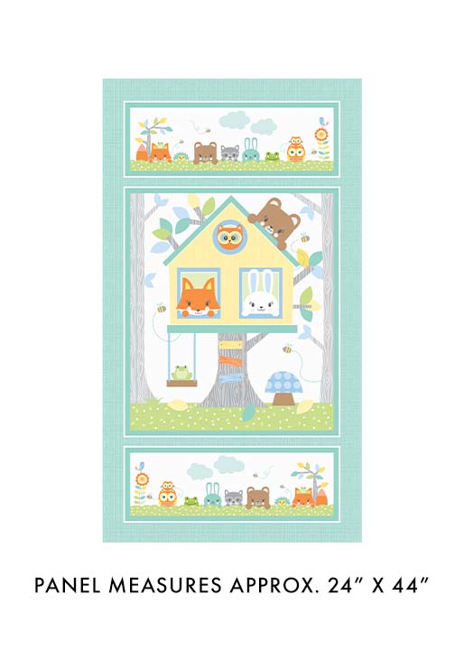 Playhouse Pals 24" panel by Benartex, 13202-99