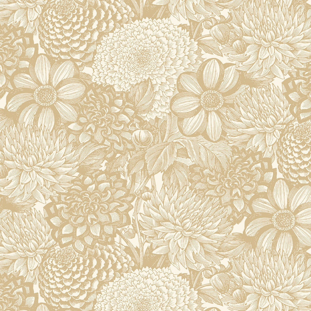 Ivory Floral Toile 108" fabric by Wilmington, 2121-122