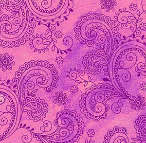 Purple/Pink Filigree 108" fabric by Quilting Treasures, 26312-P