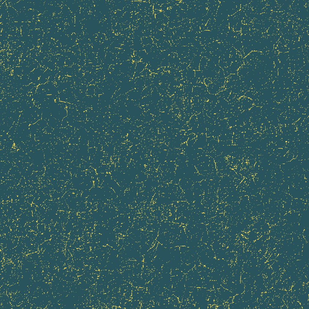 Splatter Teal with gold metallic, 44" quilt fabric, Windham, Grand Illusion, 51224M-3