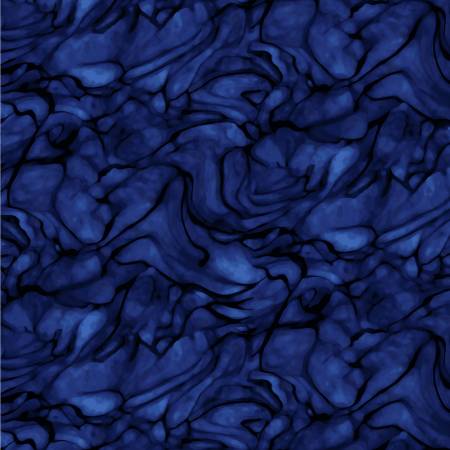 Black and Blue Lapis Lazuli Wiggle 108" fabric by Studio-E, 5882-77, wiggle