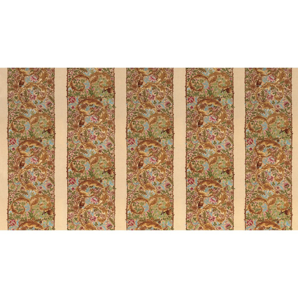Owl Stripe Cream 44" fabric by Moda, 7344 11, May Morris