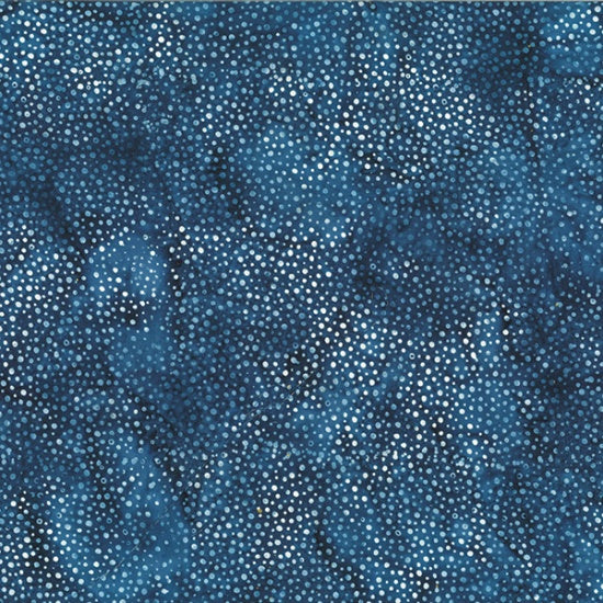 Indigo Dots 44" batik by Hoffman, 885-68, 885 Dot Batiks