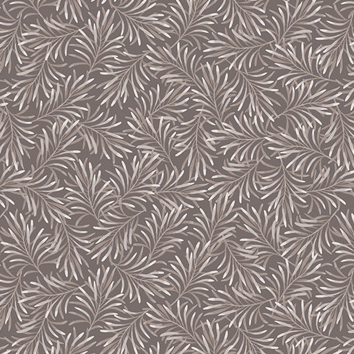 Pewter Gray Leaves 108" fabric, Benartex, 9661W-11, Boughs of Beauty