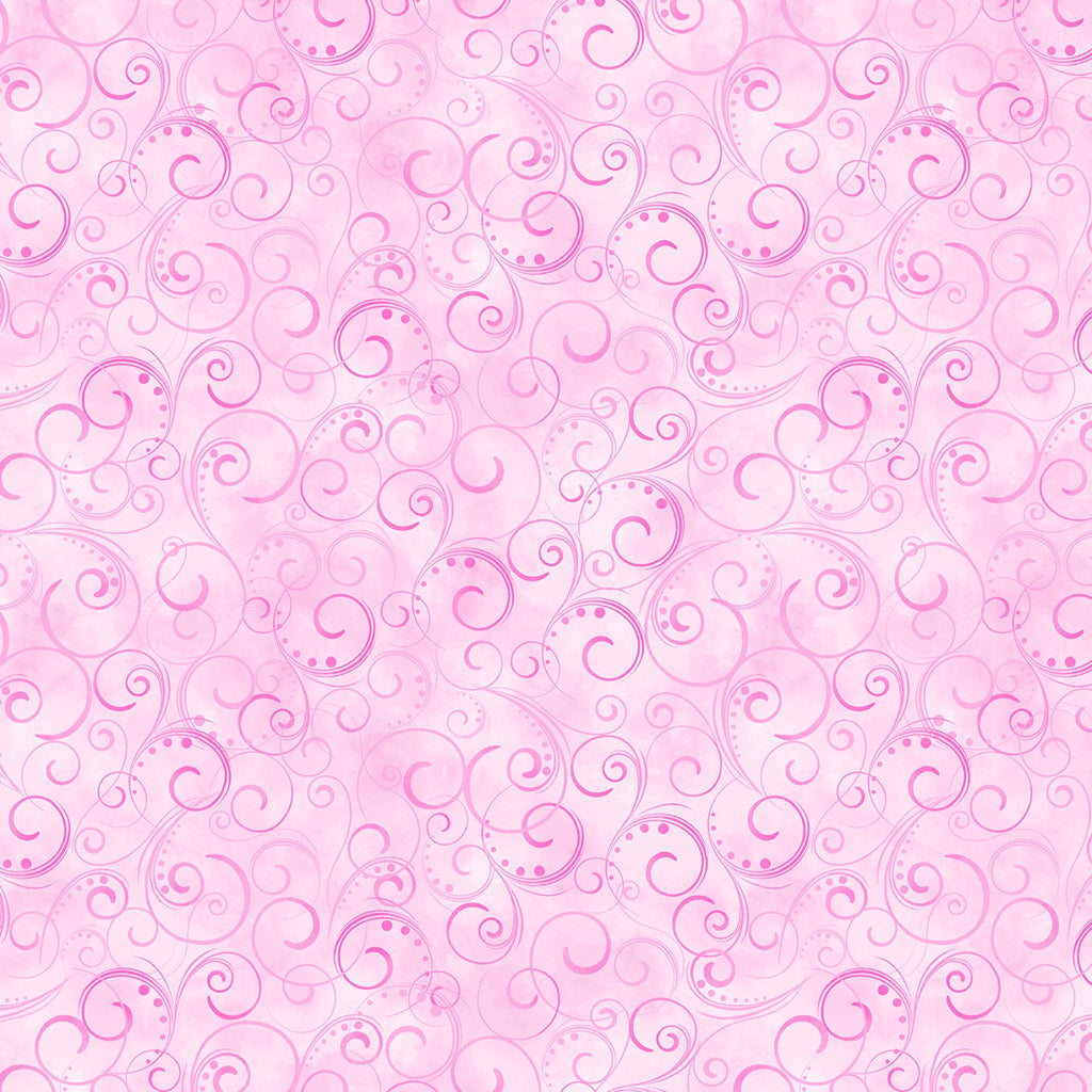 Pink Swirling Splendor 108" fabric by Kanvas - Benartex, 9705W-01