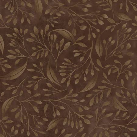 Brown Flourish 108" wide back fabric by P&B Textiles, Ales-4394-ZX