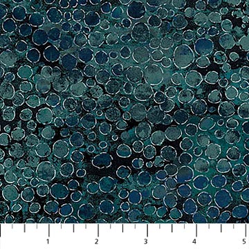 Dark Teal Shimmer 108" fabric by Northcott, B22991-68