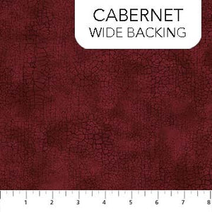 Cabernet Red Crackle Northcott 108" Fabric B9045-26