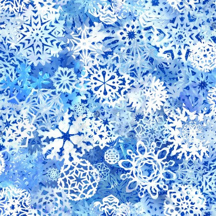 Paper Flurries Big Blizzard 108" fabric by Maywood studio, MASQBD10200-N
