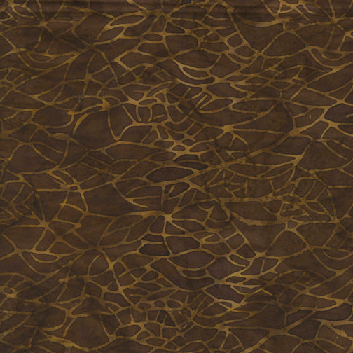 Brown Giraffe geometric 106" Batik Fabric by Island Batik, WB-BE27-F2