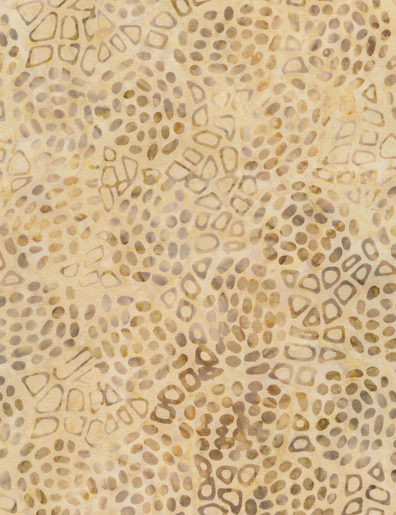 Beige Stepping Stones 106" Batik by Timeless Treasures, Xtonga B5042-Sumatra