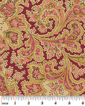 Malabar Claret Red 108" fabric by Benartex, 2283W-10