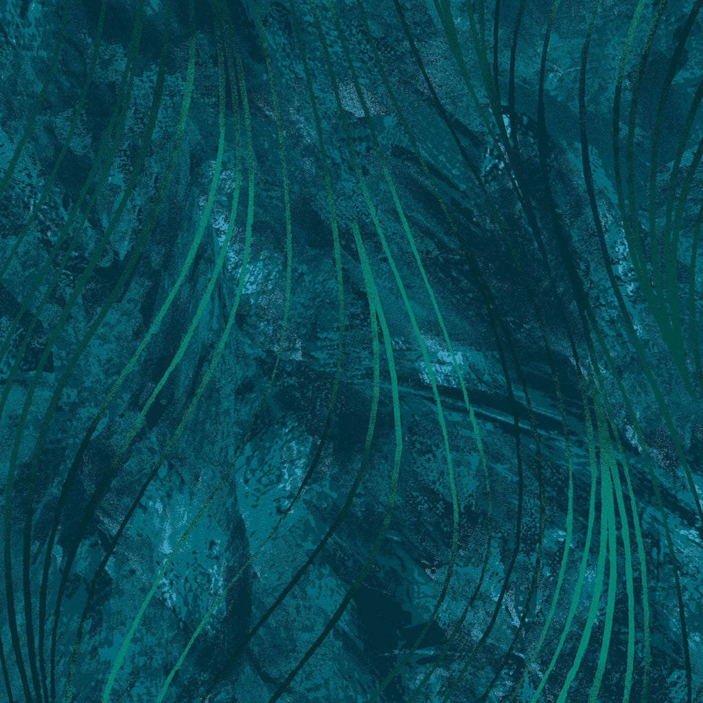 Dark Teal Go with the Flow 108" fabric by Maywood, MASQB102-QJ