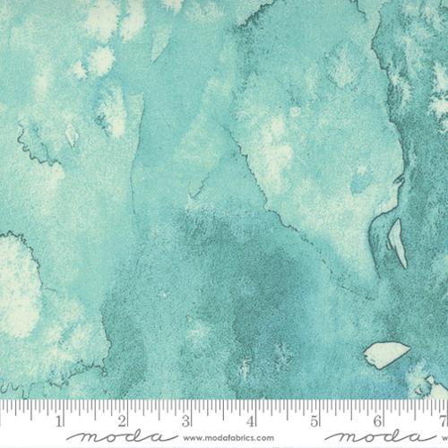 Flow Aqua Frost 108" fabric by Moda, 108004 31