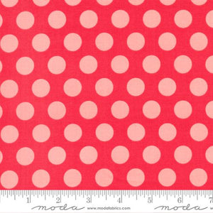 Scarlet Red Dots 108" fabric by Moda, 108008 13, Favorite Things