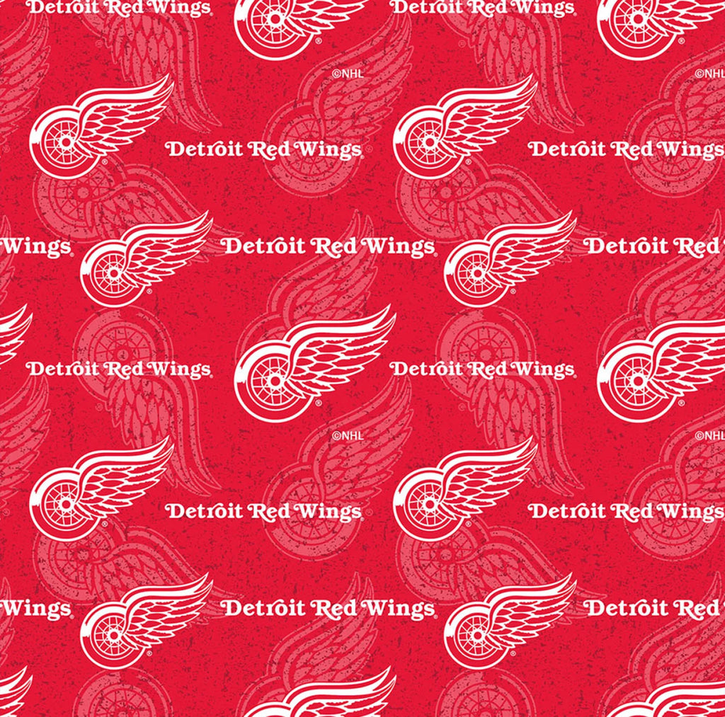 Detroit Red Wings NHL Hockey 44" fabric by Sykel, 1199-WIN
