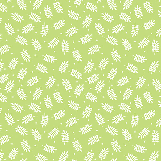 Lime leaf 44" fabric by Benartex, 13210-44, Playhouse Pals