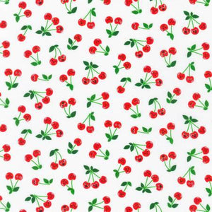 Cherries with smiles 44" fabric by Kaufman, AAK-20952-1, Farm to Table