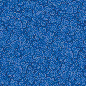 Blue Serenade Stream Moonlight 108" fabric by Benartex, 17220W-56