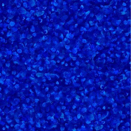 Dark Blue Dabble Paint Drops 118" fabric by Oasis, 18-64508