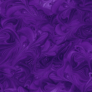 Swiss Purple Swirl 118" fabric by Oasis, 18-7669