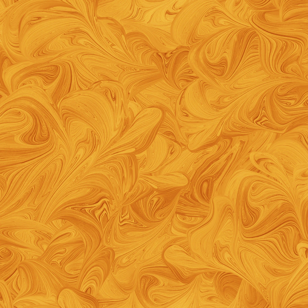 Swiss Gold Swirls 118" fabric by Oasis, 18-7666
