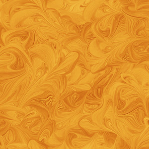 Swiss Gold Swirls 118" fabric by Oasis, 18-7666
