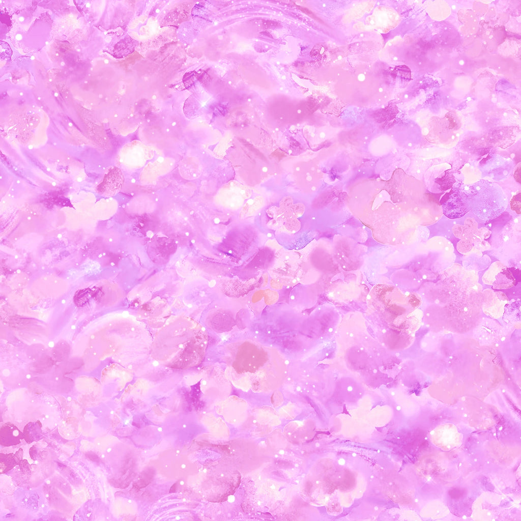 Oasis extra wide 118" fabric, 18-9077, Pink - Lavender Clouds